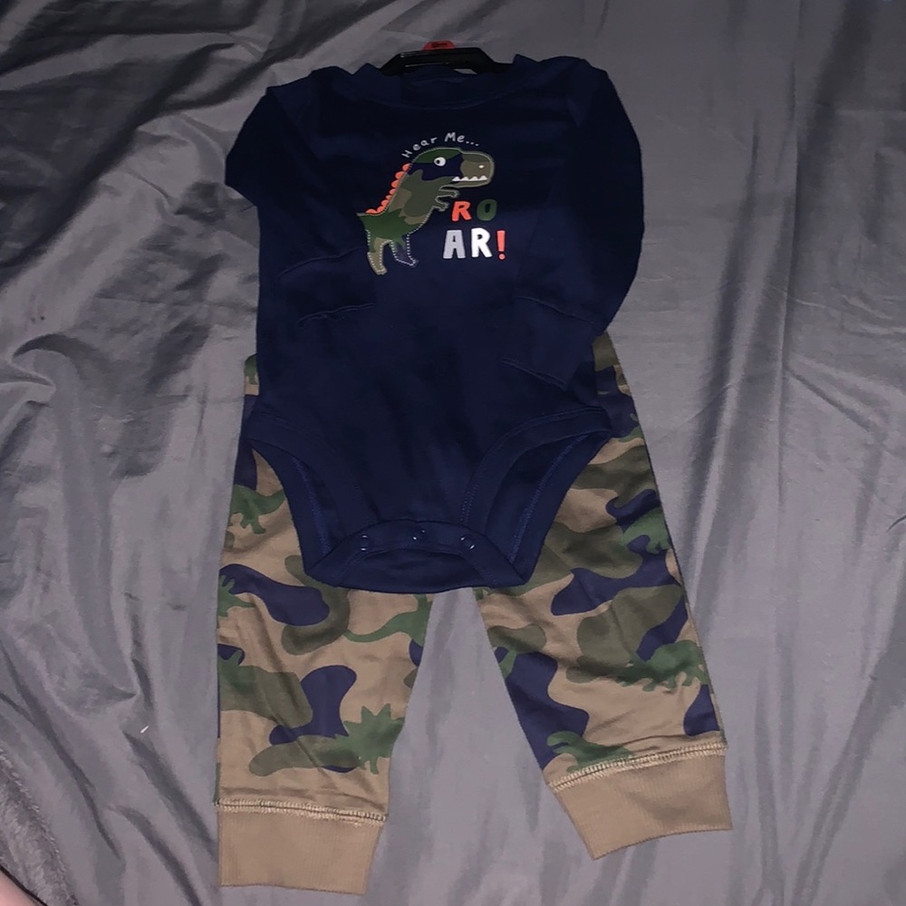 Carters Dino 9 Month Long sleeve with pants BUNDLE AND SAVE